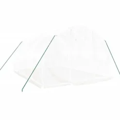The Living Store drivhus med stålstel 12 m² 4x3x2 m hvid - Drivhuse