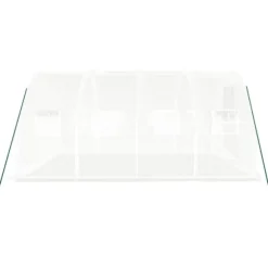 The Living Store drivhus med stålstel 12 m² 4x3x2 m hvid - Drivhuse