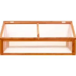 The Living Store drivhus 114x80x50 cm fyrretræ brun - Drivhuse