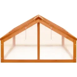 The Living Store drivhus 114x80x50 cm fyrretræ brun - Drivhuse