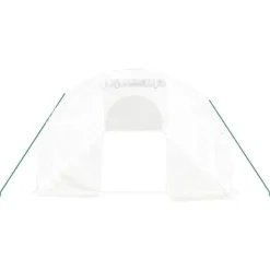 The Living Store drivhus med stålstel 36 m² 12x3x2 m hvid - Drivhuse