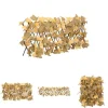 The Living Store espalier med kunstige ahornblade 180x30 cm udvidelig orange - Havehegn