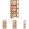 The Living Store espalier med hylder 55x30x140 cm massivt grantræ - Havebuer, espalierer & pergolaer