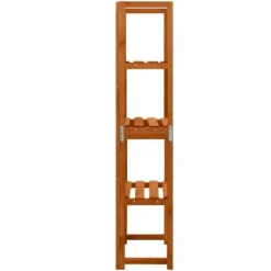The Living Store espalier med hylder 55x30x140 cm massivt grantræ - Havebuer, espalierer & pergolaer