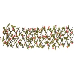 The Living Store espalierer med kunstig vedbend 5 stk. 180x20 cm udvidelig pink - Havehegn