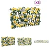 The Living Store espalierer med kunstig vedbend 5 stk. 180x20 cm udvidelig gul - Havehegn