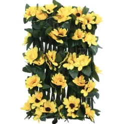 The Living Store espalierer med kunstig vedbend 5 stk. 180x20 cm udvidelig gul - Havehegn