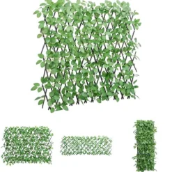 The Living Store espalier med kunstig vedbend 180x65 cm udvidelig grøn - Havehegn