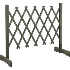 The Living Store espalier til haven 120x60 cm massivt fyrretræ grå - Havehegn