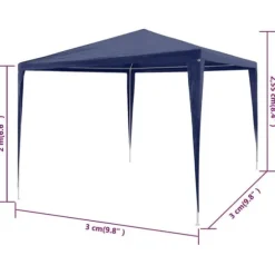 The Living Store festtelt 3x3 blå - Festtelte & havepavilloner