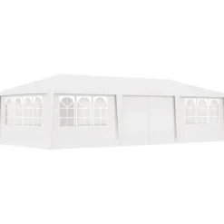 The Living Store festtelt med sidevægge 4x9 m 90 g/m² hvid - Festtelte & havepavilloner