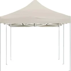 The Living Store foldbart festtelt aluminium 6 x 3 m cremefarvet - Festtelte & havepavilloner