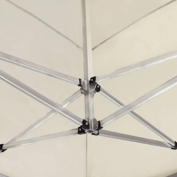 The Living Store foldbart festtelt aluminium 6 x 3 m cremefarvet - Festtelte & havepavilloner