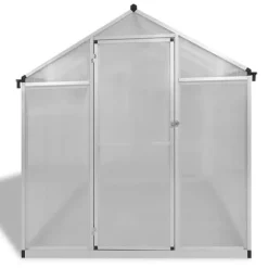 The Living Store forstærket drivhus med bundramme 4,6 m² aluminium - Drivhuse
