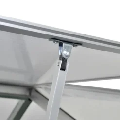 The Living Store forstærket drivhus med bundramme 4,6 m² aluminium - Drivhuse