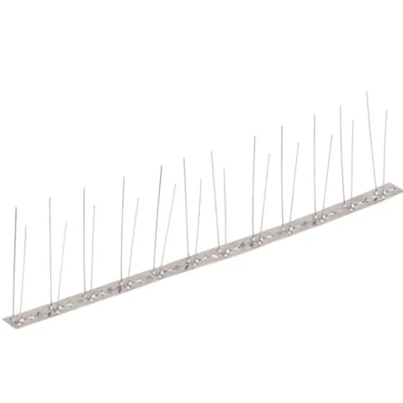 The Living Store fuglepigge 2 rækker sæt af 6 stk. 3 m rustfrit stål - Afskrækningsprodukter