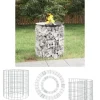 The Living Store gabion-bålkurv Ø 50 cm galvaniseret jern - Ildsteder