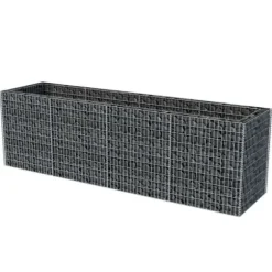 The Living Store gabion-højbed 360x90x100 cm stål - Plantekrukker