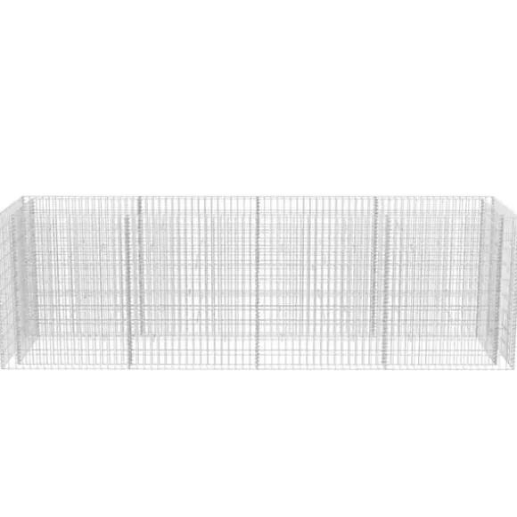 The Living Store gabion-højbed 360x90x100 cm stål - Plantekrukker