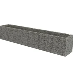 The Living Store gabion-højbed 540x90x100 cm galvaniseret stål - Plantekrukker