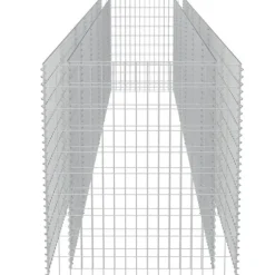 The Living Store gabion-højbed 540x90x100 cm galvaniseret stål - Plantekrukker