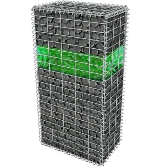 The Living Store gabion-sten 60-120 mm 25 kg grønt glas - Have– & trædesten