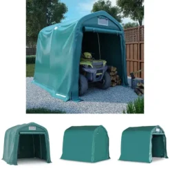 The Living Store garagetelt 1,6x2,4 m PVC grøn - Festtelte & havepavilloner