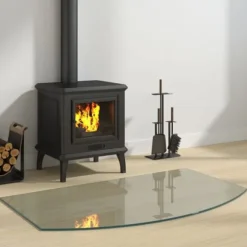 The Living Store glasplade til pejs 100x60 cm - Glas