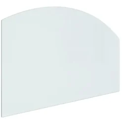 The Living Store glasplade til pejs 100x60 cm - Glas