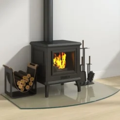 The Living Store glasplade til pejs 100x60 cm - Glas