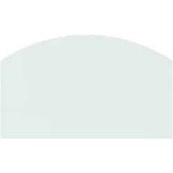 The Living Store glasplade til pejs 100x60 cm - Glas