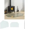 The Living Store glasplade til pejs 100x60 cm sekskantet - Glas