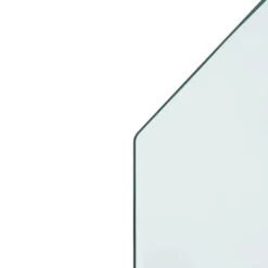 The Living Store glasplade til pejs 100x50 cm sekskantet - Glas