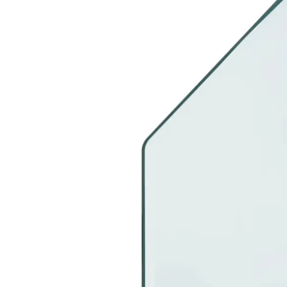 The Living Store glasplade til pejs 120x50 cm sekskantet - Glas
