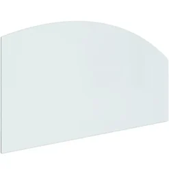 The Living Store glasplade til pejs 120x60 cm - Glas