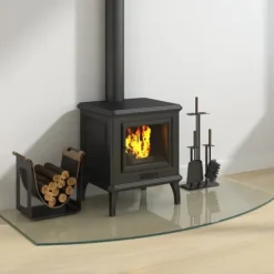 The Living Store glasplade til pejs 120x60 cm - Glas