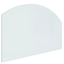 The Living Store glasplade til pejs 80x50 cm - Glas