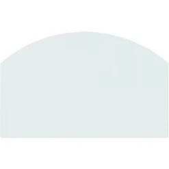The Living Store glasplade til pejs 80x50 cm - Glas
