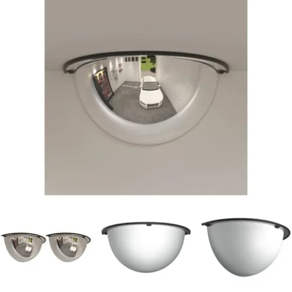 The Living Store halve kuppelspejle 2 stk. Ø30 cm akryl - Vej- og trafikskilte