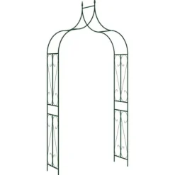 The Living Store havebue 120x38x258 cm jern mørkegrøn - Havebuer, espalierer & pergolaer