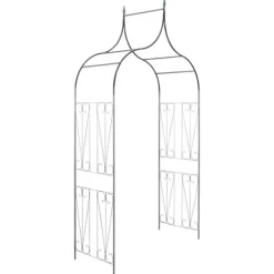 The Living Store havebue med spydspidsdesign mørkegrøn - Havebuer, espalierer & pergolaer