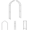The Living Store havebue 150x34x240 cm jern sort - Havebuer, espalierer & pergolaer
