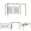 The Living Store havepavillon med udtrækkeligt tag 3x4x2,3 m 180 g/m² creme - Festtelte & havepavilloner