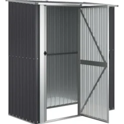 The Living Store haveskur 180,5x97x209,5 galvaniseret stål antracitgrå - Skure & Redskabsskure