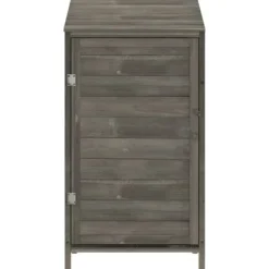 The Living Store haveskur 55x52x112 cm massivt grantræ antracitgrå - Skure & Redskabsskure