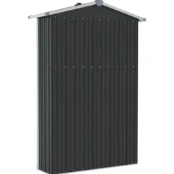 The Living Store haveskur 116x45x175 cm galvaniseret stål antracitgrå - Skure & Redskabsskure