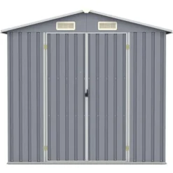 The Living Store haveskur 205x129x183 cm galvaniseret stål grå - Skure & Redskabsskure