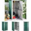 The Living Store haveskur 118,5x97x209,5 galvaniseret stål grøn - Skure & Redskabsskure