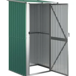 The Living Store haveskur 118,5x97x209,5 galvaniseret stål grøn - Skure & Redskabsskure