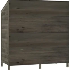 The Living Store haveskur 102x52x112 cm massivt grantræ antracitgrå - Skure & Redskabsskure